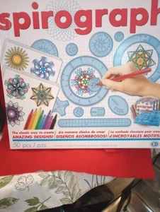 The Original Spirograph Design Set 50 Pieces Drawing Set NOS - Picture 1 of 2