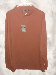 Neu mit Etikett Joseph A Banks Travellers Collection LANGÄRMLIGES POLOSHIRT für Herren Größe LARGE - Bild 1 von 2