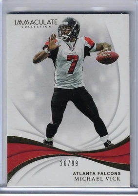 2019 Immaculate Collection #8 Michael Vick 26/99 - Image 1 of 2