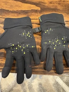 HEAD SENSATEC BLACK STRETCH WINTER GLOVES GIRLS BOY'S YOUTH CHILD MEDIUM 8 10 - Picture 1 of 2