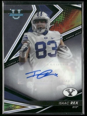 Isaac Rex 2022-23 Bowman's Best University #BA-IR Best of 2022 Autographs Auto - Image 1 of 2