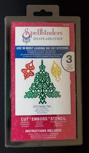 Spellbinders - 3 Stück - Shapeabilities 2012 Holiday Tree Die Set - S4-339 - Bild 1 von 2