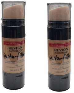 PACK OF 2 NEW Revlon PhotoReady Insta-Filter Foundation-220 NATURAL BEIGE - Picture 1 of 1