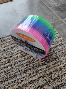 Signalex Cd / Dvd Cases Pink Purple Blue Green 15 In Pack New - Picture 1 of 5