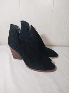Gianni Bini Damenschuhe Größe 10M schwarz Wildleder zehenfrei modische Stiefeletten - Bild 1 von 14