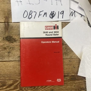 Case IH 3640 3650 Rundballenpresse Bediener Wartungshandbuch Original-Zubehör-Hersteller Neu aus altem Lagerbestand - Bild 1 von 10