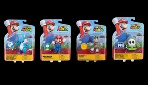 Nintendo Super Mario 4 Inch Action FIGURES 4PK. FREE S&H - Imagen 1 de 3