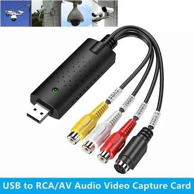 USB 2.0 Audio Video VHS a DVD VCR PC HDD Convertidor Adaptador Tarjeta de Captura Digital Foto 1 de 4