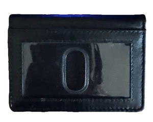 Nayt ID Window Pocket Wallet Credit Card Holder Leather Wallet Black # 3802 - Picture 1 of 3