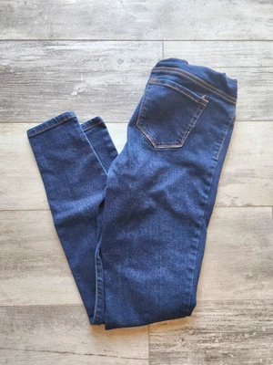 Pantalones de mezclilla Liz Lange Maternity Jegging lavado oscuro panel completo talla XS Foto 1 de 4