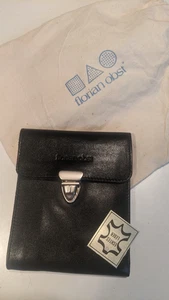 Designer Geldbörse Florian Obst, hochwertiges Leder, Farbe schwarz - Bild 1 von 6