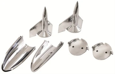 Par de montaje de cohete capó Chevy 57 1957 Chevrolet nuevo Foto 1 de 4