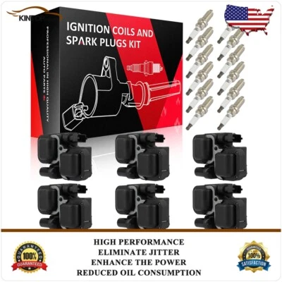 6 Ignition Coils & 12 Spark Plugs For Mercedes-Benz G55 S55 SL55 AMG SLR McLaren - Image 1 of 4