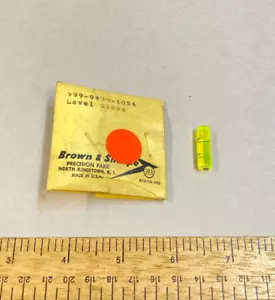 Brown & Sharpe Level Glass Spirit Bubble Replacement Parts #599-9400-1054 USA - Picture 1 of 4