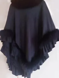 Cappotto ponch donna Coast Navy taglia libera mai indossato - Foto 1 di 4