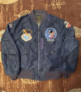 BUZZ RICKSON'S L-2A Flight Jacket Military Bomber Size 40 Navy Limited Edition - Picture 1 of 11