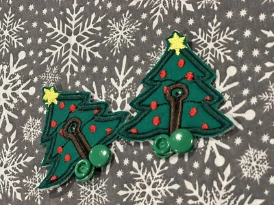 G Tube, J Peg Feeding, Button Peg Pad, Special Needs Christmas Tree Style X2 Set