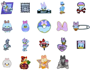 Daisy Duck individuelle Nadel Walt Disney World Parks Trading Pins ~ Brandneu - Bild 1 von 21