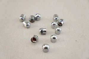 12 Pack New SCHRADER Automotive METAL Chrome Hex Head Valve Stems Caps ShipsFREE - Picture 1 of 4