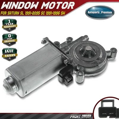 Window Lift Motor with 9-Tooth Gear for Saturn SL 91-95 SC 91-96 SW Front Left - Image 1 of 4