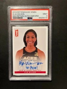2018 Rittenhouse WNBA A'Ja Wilson Rookie Autograph Portrait PSA 9 - Picture 1 of 1