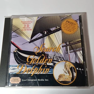 Search for the Golden Dolphin - Vintage PC Game - Windows 95 98 - CINEGRAM MEDIA - Picture 1 of 4