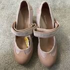 Pink Wedge Heel Shoes. UK 4