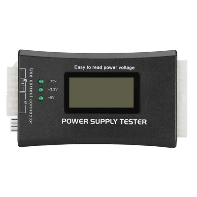 Power Supply Tester PC Computer LCD 20/24 Pin 4 PSU ATX BTX ITX SATA HDD Digital - Image 1 of 4