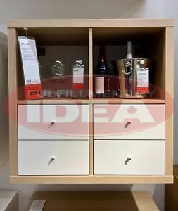 New IKEA KALLAX Oak Bookcase Shelf Unit 77x77 cm (30 ⅛x30 ⅛ ") 603.245.20 - Picture 1 of 3