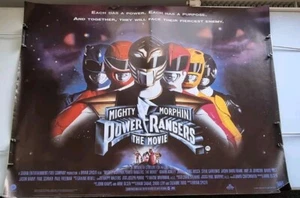 Affiche quad Power Rangers The Movie UK originale 40" x 30" cinéma roulé - Photo 1/7