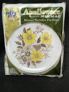 Neu Apolloware Melmac 16 teiliges Tafelservice für 4 Vintage Floral Flower - Bild 1 von 5