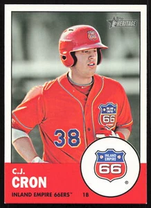 2012 Topps Heritage Minor League #75 C.J. Cron Inland Empire 66ers Card - Picture 1 of 2