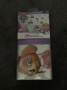 NEW PAW PATROL Girl 30 Peel & Stick Wall Decals Puppy Room Stickers - Picture 1 of 6