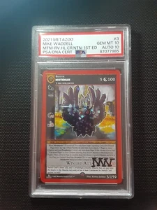 MetaZoo Cryptid Nation 1st Edition CN1 Mothman 3/159 Reverse Holo PSA 10 AUTO 10 - Picture 1 of 4