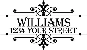 Custom Mailbox Vinyl Decal Sticker 6"H x 10"W Each - Picture 1 of 2