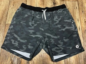 Vuori Mens Shorts XXL Gray Camouflage Lined Pockets 36 7" ins Gym Athleisure - Picture 1 of 2