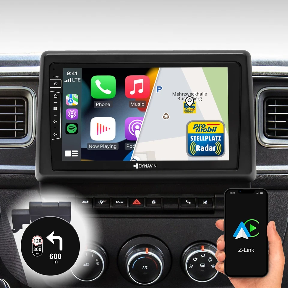 Android Radio Navi für Renault Master ab 2019 mit Wireless Carplay Android Auto - Bild 1 von 4
