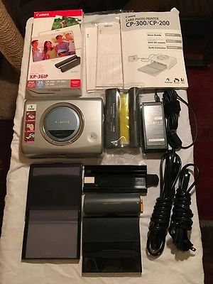 Canon CP-300 Digital Card Photo Printer & Accessories - Image 1 of 4