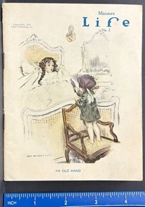 MINIATURE LIFE NO. 2 1913-WEEKLY MAGAZINE POEMS STORIES SIGNED ILLUSTRATION ART - Imagen 1 de 15