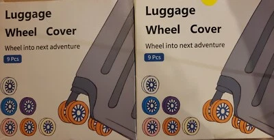 UINHUINE Silicone Suitcase Wheels Protection Cover Travel Luggage Accessories 18 Pc Yello