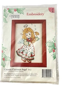 Candamar Designs Kit Angelo di Campagna Ricamo 4012 Natale Festività Artigianale Decorazione - Foto 1 di 6