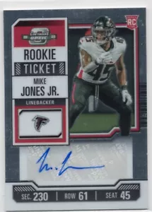2023 Panini Contenders Optic - Rookie Ticket Autographs Mike Jones Jr. #190 (AU, - Picture 1 of 2