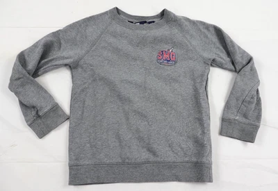 Suéter Lands End Kids pequeno (S) 8-9 anos cinza gola redonda SMG Fighting Angels - Imagem 1 de 4