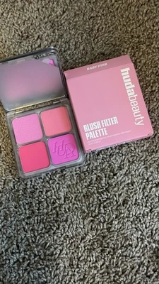 Limited Edition HUDA Beauty Blush Filter Blushlighter Palette,  Baby Pink NIB - Image 1 of 3