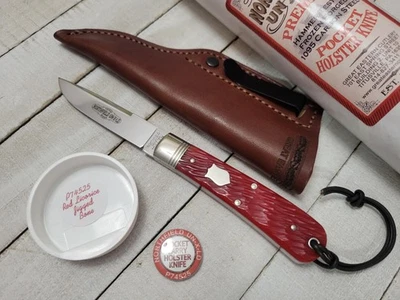Great Eastern Cutlery GEC Northfield P74525 Fixed Blade Red Licorice Jigged Bone - Image 1 of 2