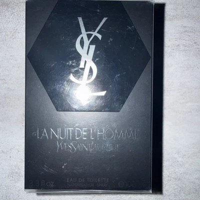 La Nuit de L'Homme por Yves Saint Laurent EDT 3.3 / 3.4 oz Nuevo en Caja Foto 1 de 4