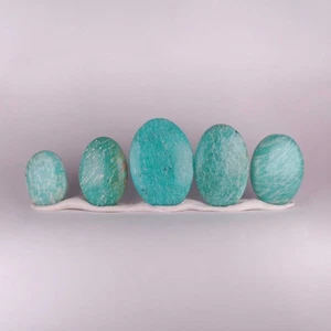 Freeform Amazonite Cabochons for jewellery and silversmithing - Picture 1 of 49