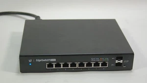 Ubiquiti EdgeSwitch 8 150W 8-Port Gigabit Switch ES-8-150W SFP POE  Reset - Picture 1 of 7