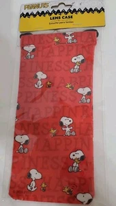 Peanuts Snoopy Woodstock Kordelzug Etui Brillenetui Tasche Neu - Bild 1 von 4