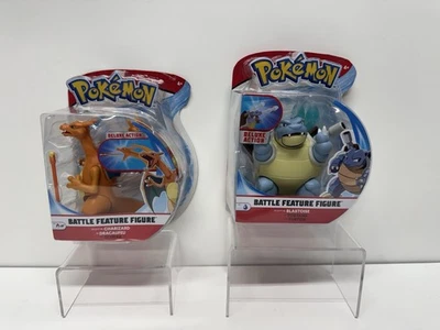 Figuras de acción de batalla de lujo Pokemon Feature. Blastoise & Charizard NUEVO PRECINTADO Foto 1 de 4